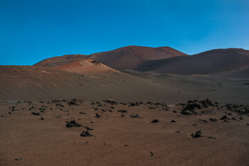 View of Timanfaya National Park - Lanzarote, Canary Islands, Spain