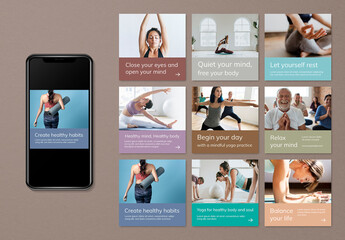 Yoga Wellness Marketing Template Set