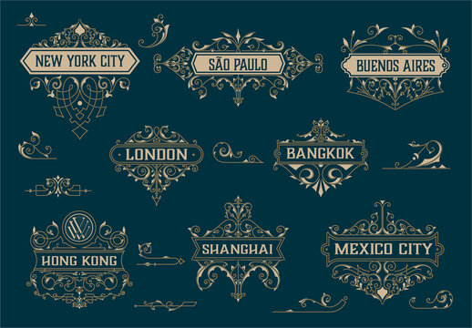 Pack of 8 Logos and Badges