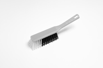 Clothes brush isolated on white background. High-resolution photo.Top view. Mock-up.