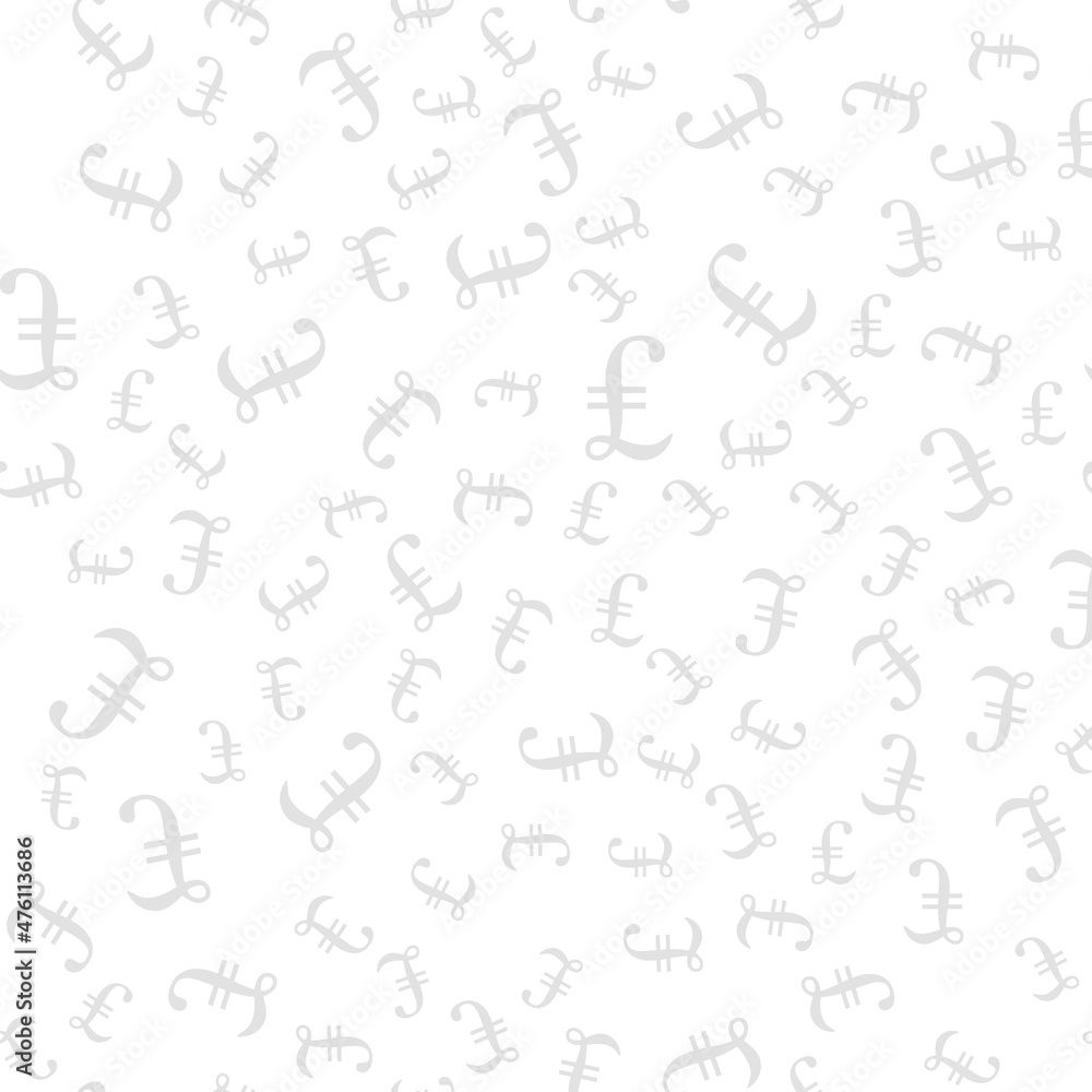 Poster seamless vector pattern with pound sterling currency, can be used as tiling, web pattern or for just