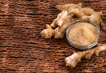 Organic powdered ginger root - Zingiber officinale