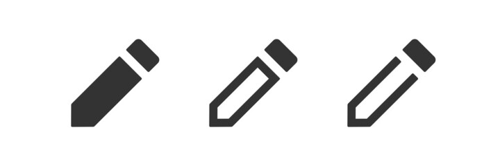 Pencil icon. Web pen sign. Design, drawing symbol. Outline art simple illustration in vector flat