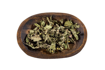 Dry dehydrated leaves of guasca - Galinsoga parviflora