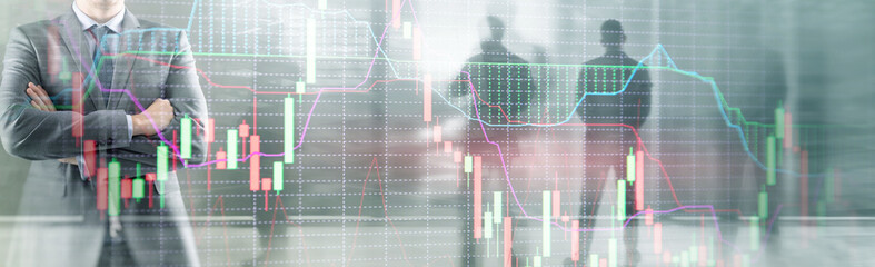 Financial growth graph. Sales increase, marketing strategy concept