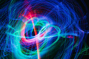 Abstract lightpainting movement design background