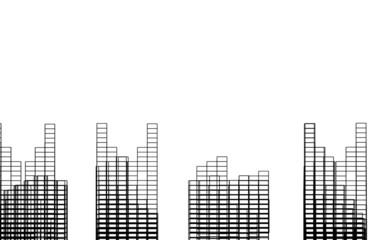 Obraz premium abstract city skyline