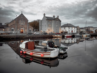 boats in the harbor