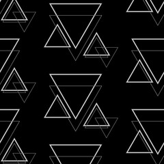 Black background with triangles