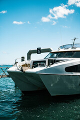 Fototapeta premium luxury yacht in the sea