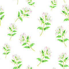 Spring flowers print. Seamless floral pattern. Plant design for fabric, cloth design, covers, manufacturing, wallpapers, print, gift wrap and scrapbooking Free Download Vector