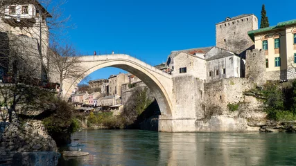 Cercles muraux Stari Most view of the Stari Most in Mostar, Bosnia and Herzegovina