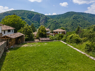 Aerial view of Village of Kovachevitsa, Bulgaria