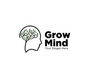 grow mind tree logo designs for medical consulting logo