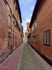 Schmale Gasse in L&uuml;neburg