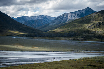 The Jago River flows out of the Brooks Range in the Arctic National Wildlife Refuge, Alaska. 