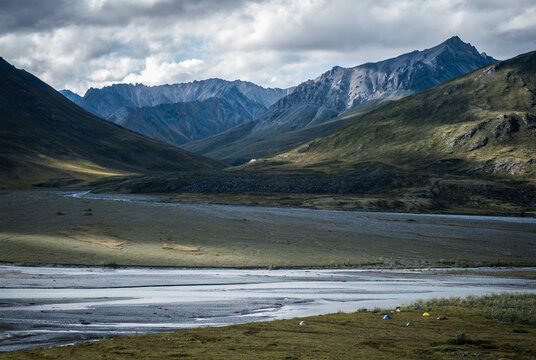 The Jago River Flows Out Of The Brooks Range In The Arctic National Wildlife Refuge, Alaska. 