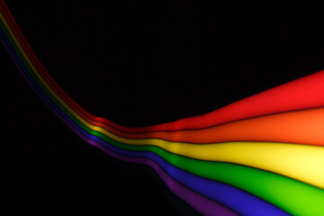 Abstract lgbt colors with blurred light.
Colored blurred light lines.