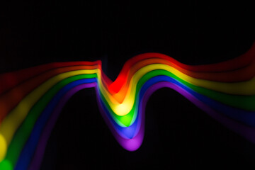Abstract lgbt colors with blurred light.
Colored blurred light lines.