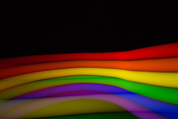 Abstract lgbt colors with blurred light.
Colored blurred light lines.