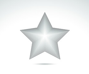 Obraz premium Star logo. Star lined icon, sign, symbol, Flat design, button, web. vector - illustration eps 10.