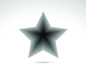 Star logo. Star lined icon, sign, symbol, Flat design, button, web. vector - illustration eps 10.