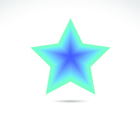 Star logo. Star lined icon, sign, symbol, Flat design, button, web. vector - illustration eps 10.
