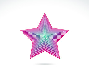 Star logo. Star lined icon, sign, symbol, Flat design, button, web. vector - illustration eps 10.