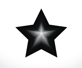 Star logo. Star lined icon, sign, symbol, Flat design, button, web. vector - illustration eps 10.