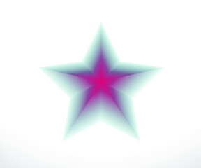 Star logo. Star lined icon, sign, symbol, Flat design, button, web. vector - illustration eps 10.