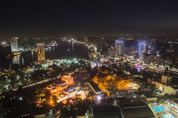 Fototapeta premium Beautiful view of the center of Cairo from the Cairo Tower in Cairo, Egypt