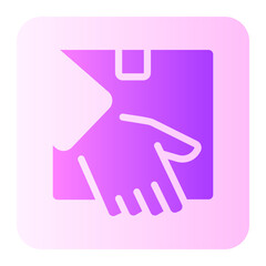 delivery gradient icon