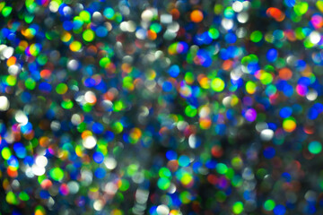 Abstract defocused christmas lights for decorative design.