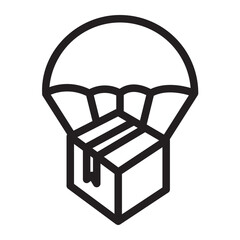 parcel line icon
