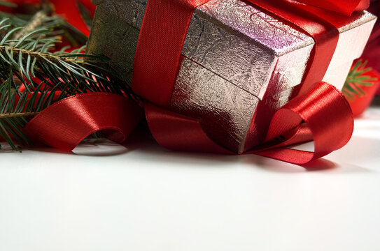 Christmas or New Year Present Composition