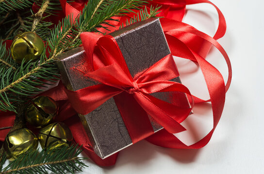 Christmas or New Year Present Composition