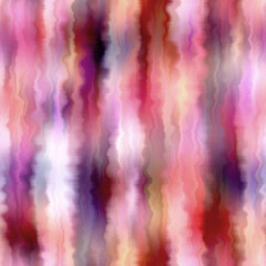 Bleed vertical stripe summer tie dye batik beach wear pattern. Seamless variegated gradient space dyed shibori effect. Washed out painterly trendy fashion print background.  © Nautical