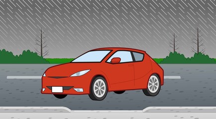 Fototapeta premium 背景と車
