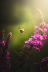 bee and flower