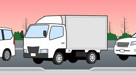 トラックのイラスト