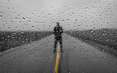 rain drops on the window