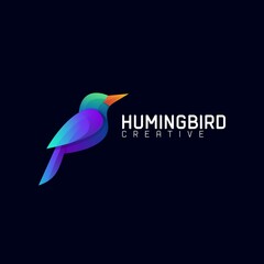Humingbird Gradient Colorful Logo Template
