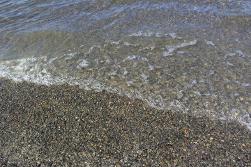 Small waves on the beach