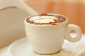 coffee cup with artistic design