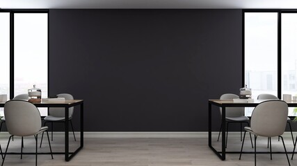 minimalist restaurant or coffee shop for company logo mockup