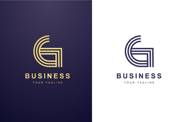 Initial Letter G Logo For Business or Media Company.