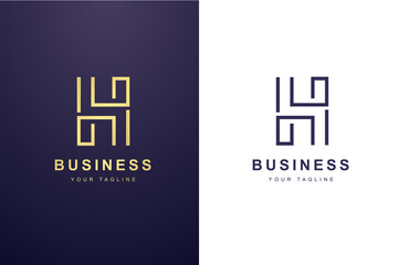 Initial Letter H Logo For Business or Media Company.