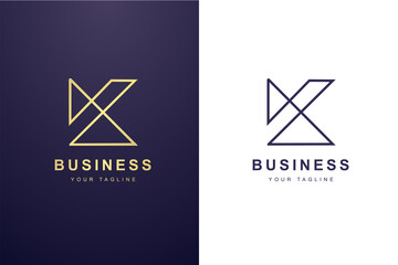 Initial Letter K Logo For Business or Media Company.