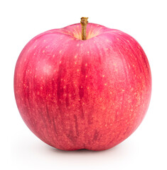 Fresh Giant Apple on white background, Japanese Sekai ichi apple isolated on white background, With clipping path.