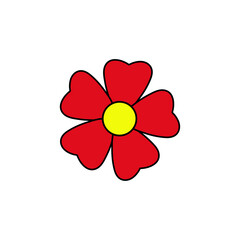 flower clipart design template vector